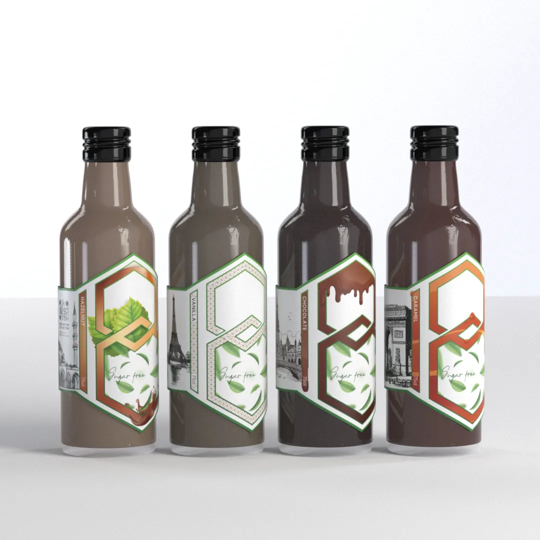 پکیج ۴×۳۵۰ سیروپ بدون قند برای قهوه