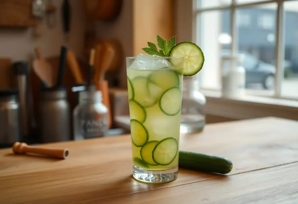 طرز تهیه ۸ نوشیدنی با سیروپ خیار