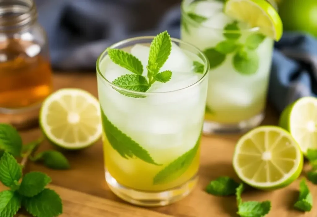 نوشیدنی با سیروپ نعنا