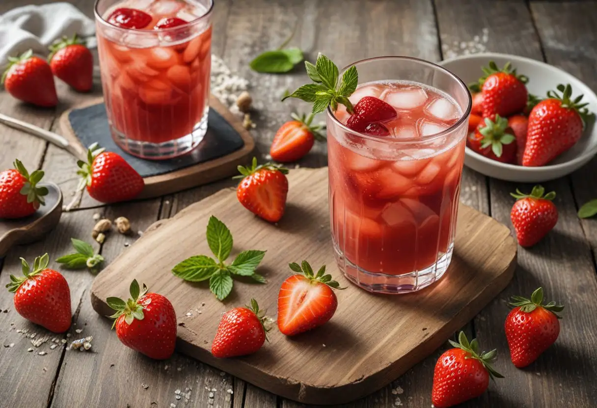 نوشیدنی با سیروپ توت فرنگی — ۵ دستور خوشمزه برای خانه و کافه