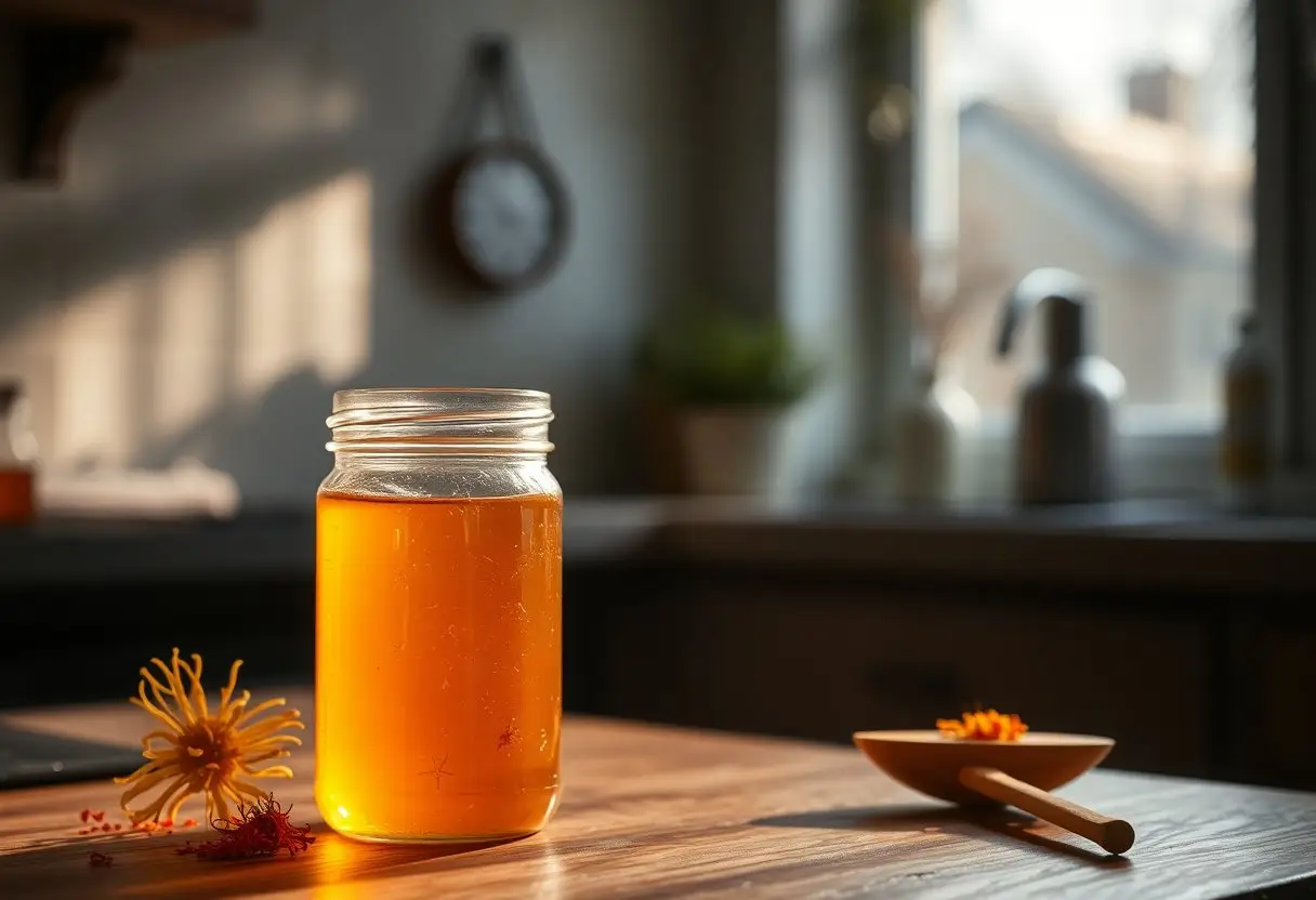 سیروپ زعفران خانگی