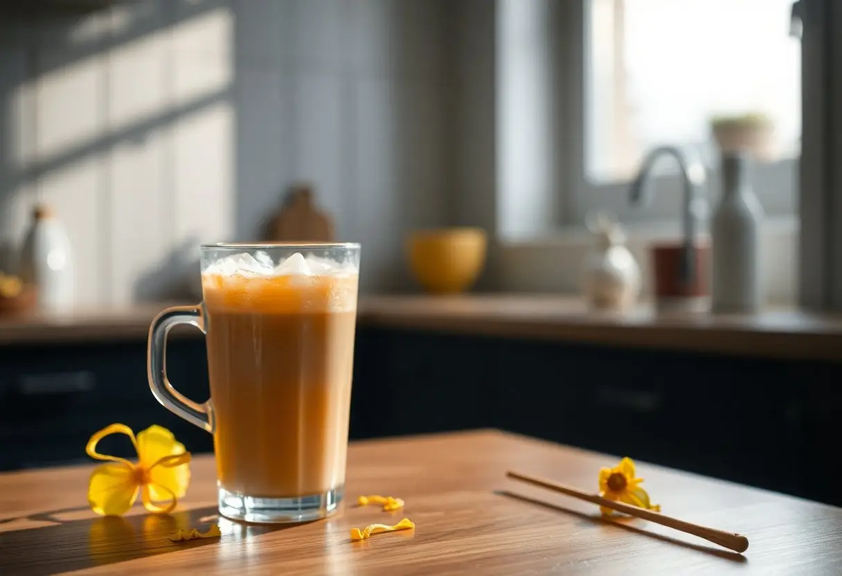 آیس لاته زعفرانی