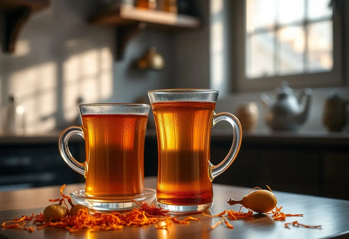 چای زعفرانی